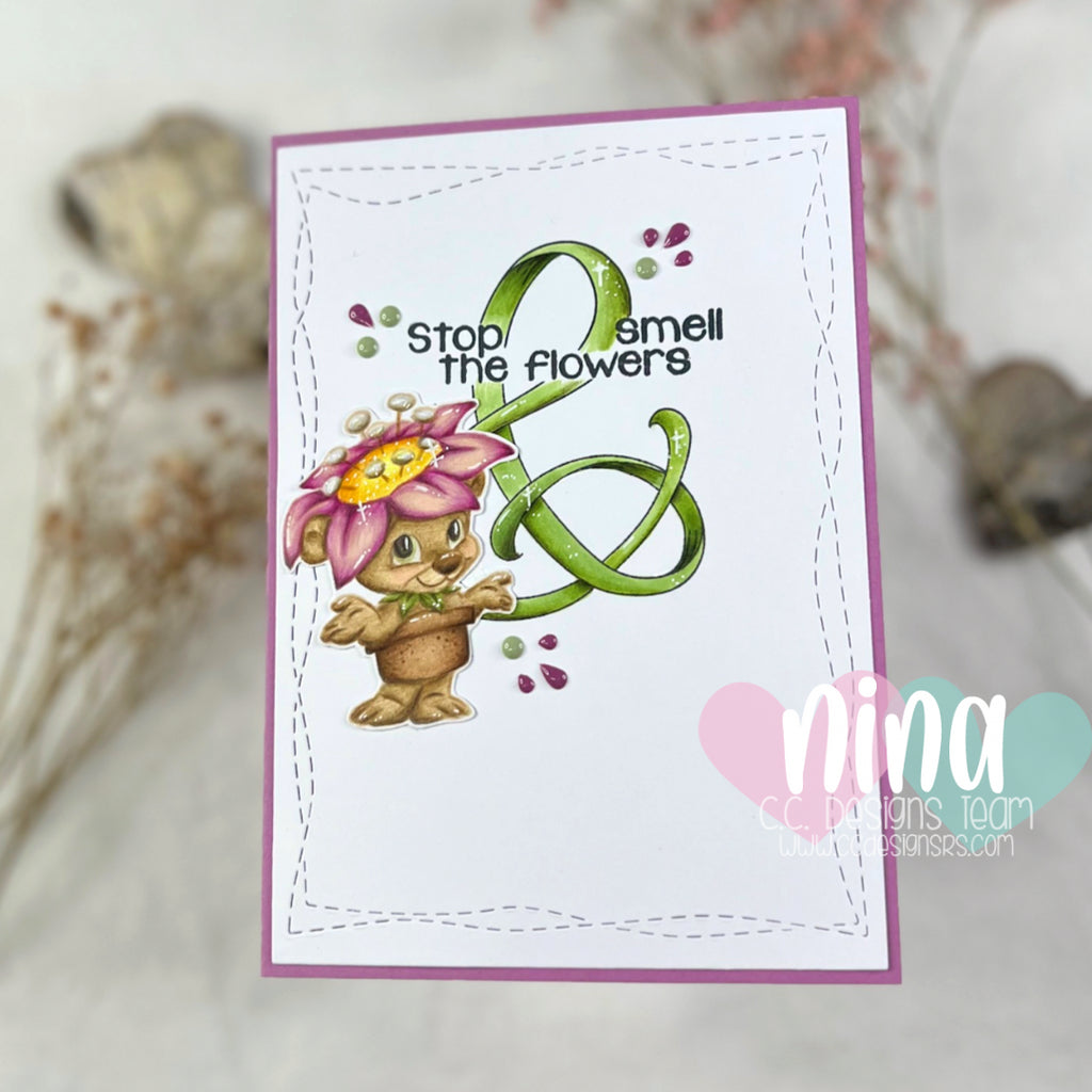 Big hello with flowers