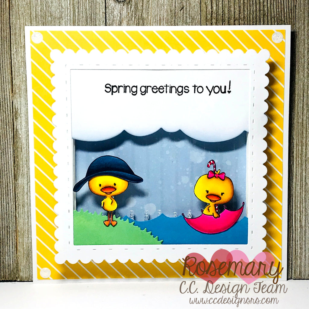 April & May Rain Shaker Card Tutorial