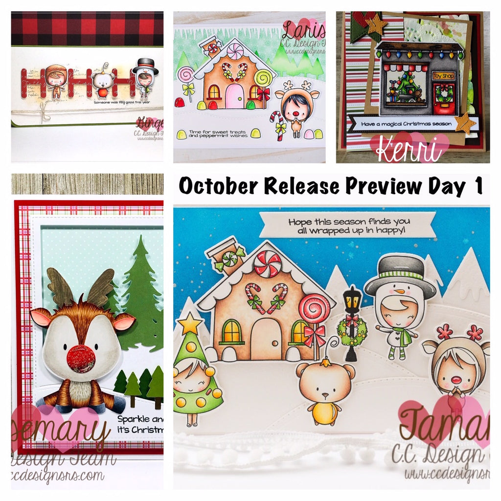 OCTOBER PREVIEW DAY 1: Christmas Cuties, Gingerbread Lane, & Make A Reindeer