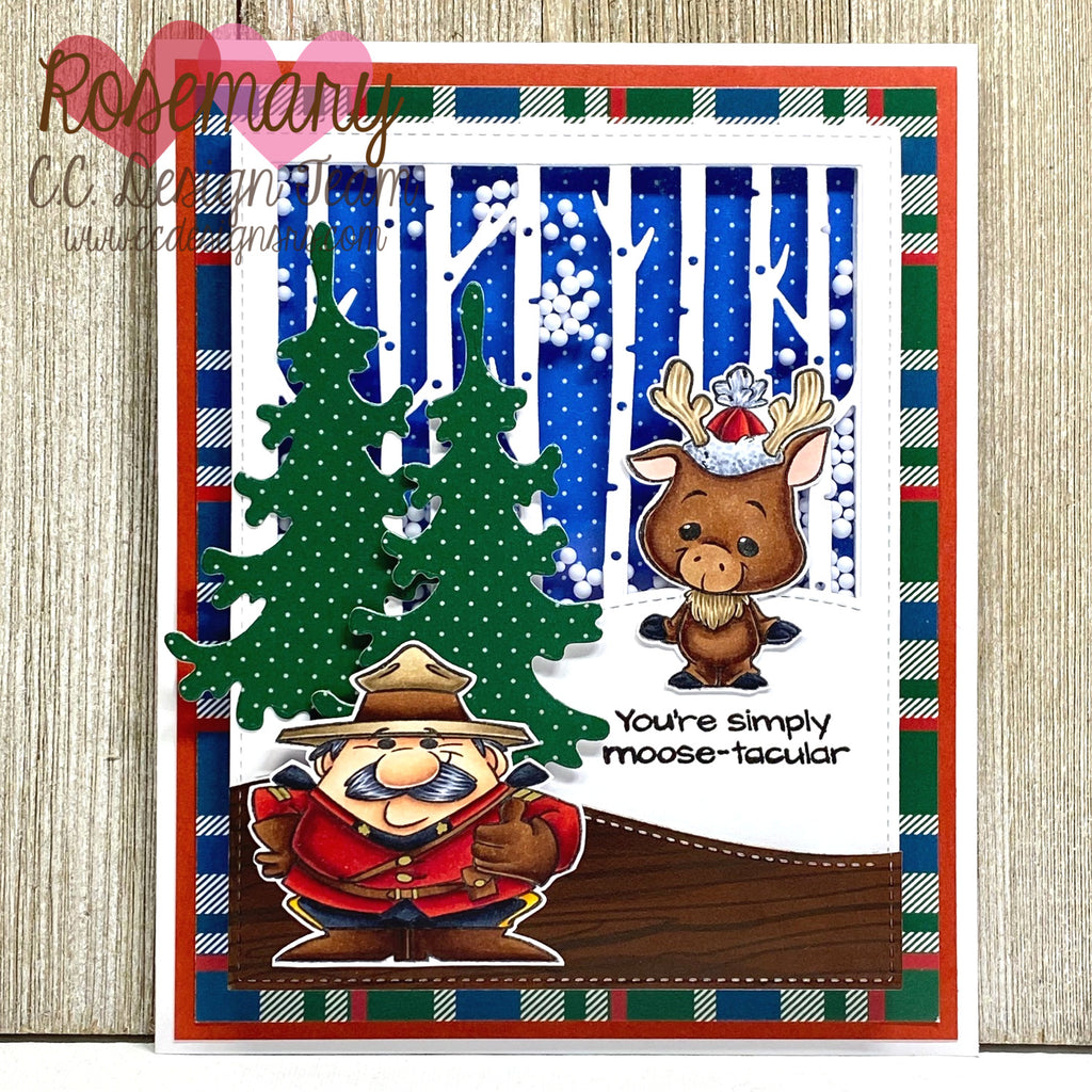 Tiny Canadians Shaker Card