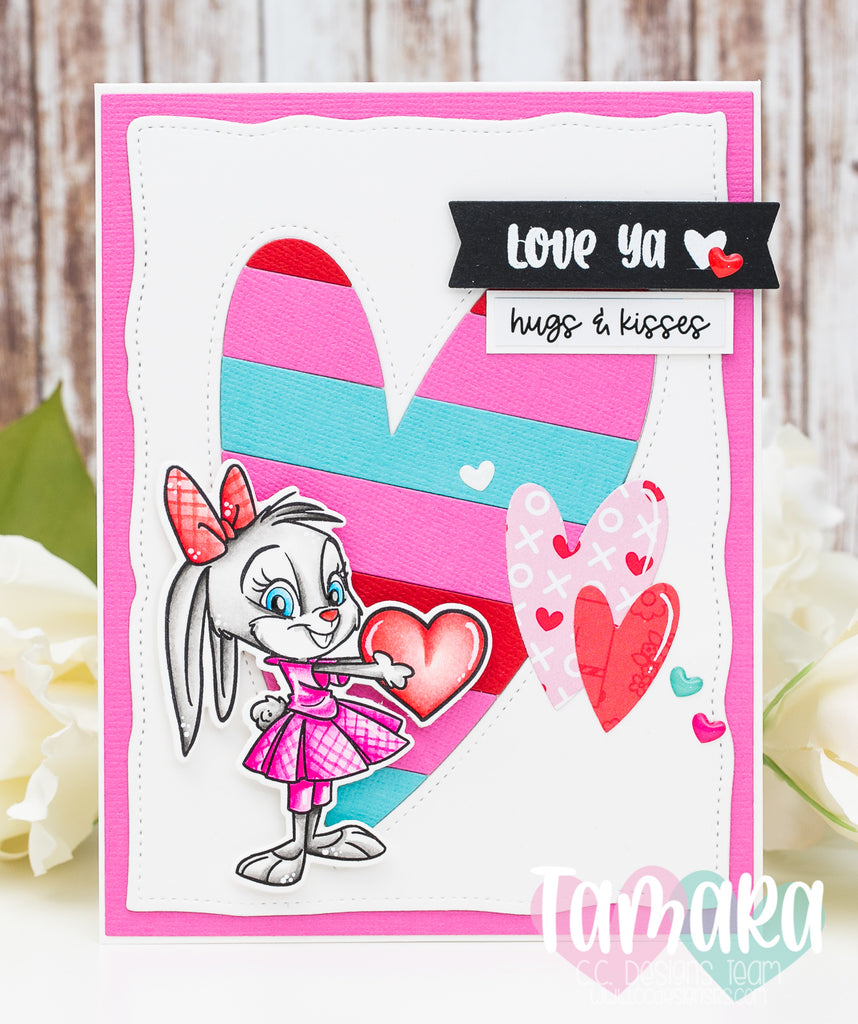 V Day card with cute Bunny