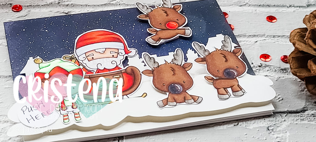 Santa and Friends Light Up Card