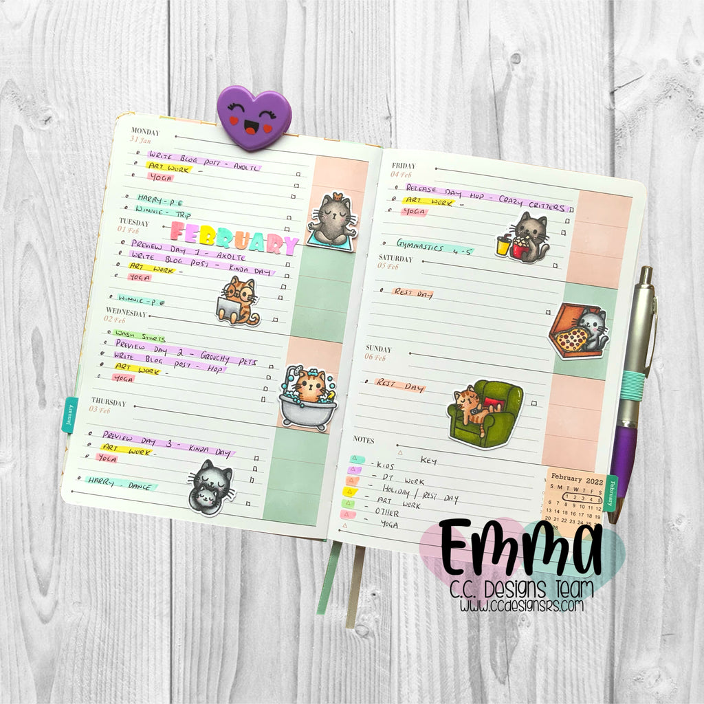📒 Cat Kinda Day - Planner Spread 📒