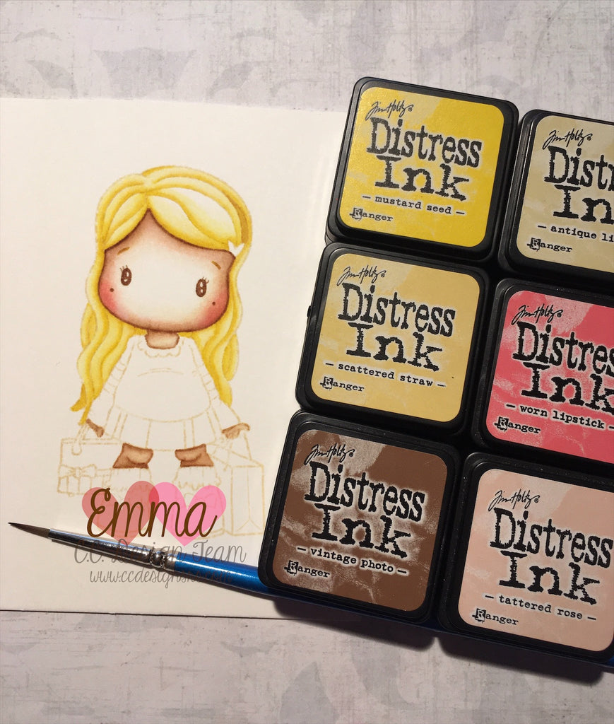 💗 Distress Ink Skin & Hair Tutorial 💗