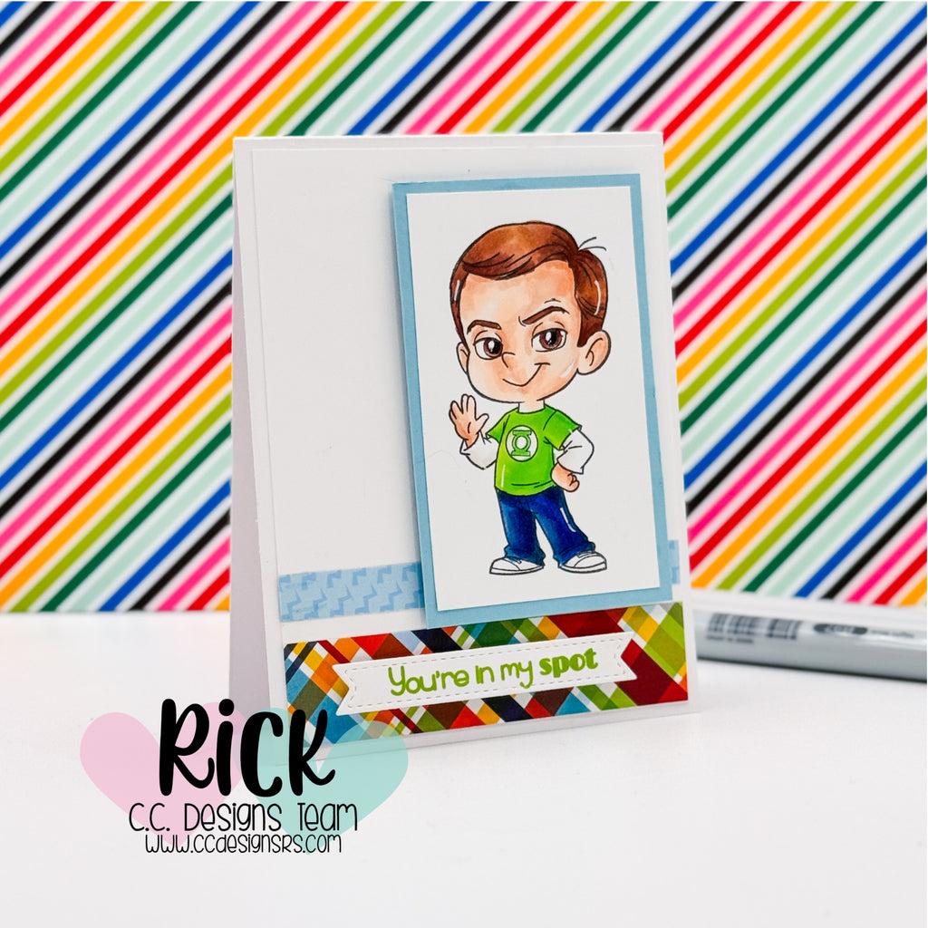 Clean & Simple Character Card with Shamy Stamp Set