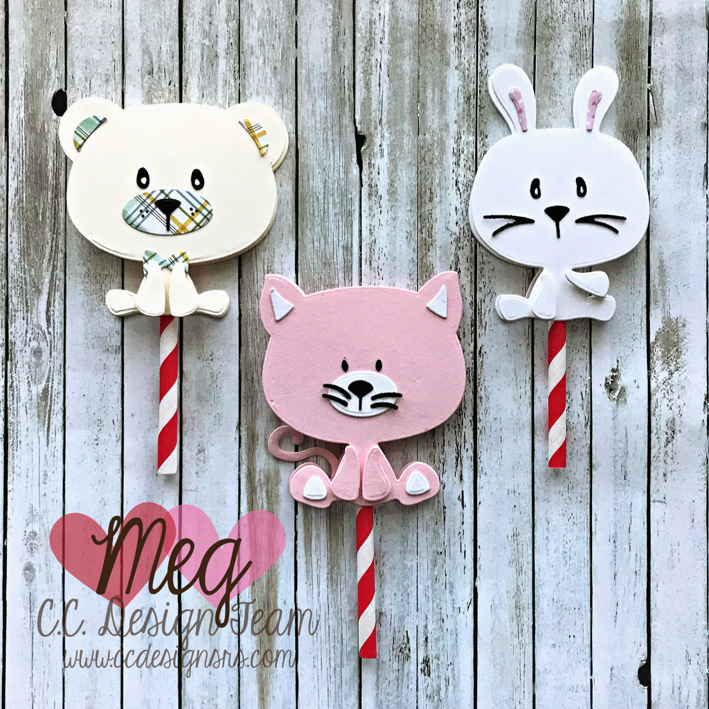 Valentines Cards on Sticks