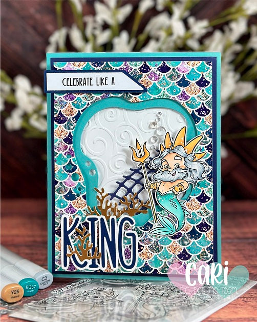 King of the Sea – C.C. Designs Rubber Stamps