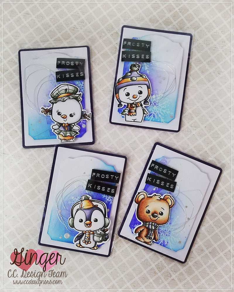 Frosty Kisses ATCs