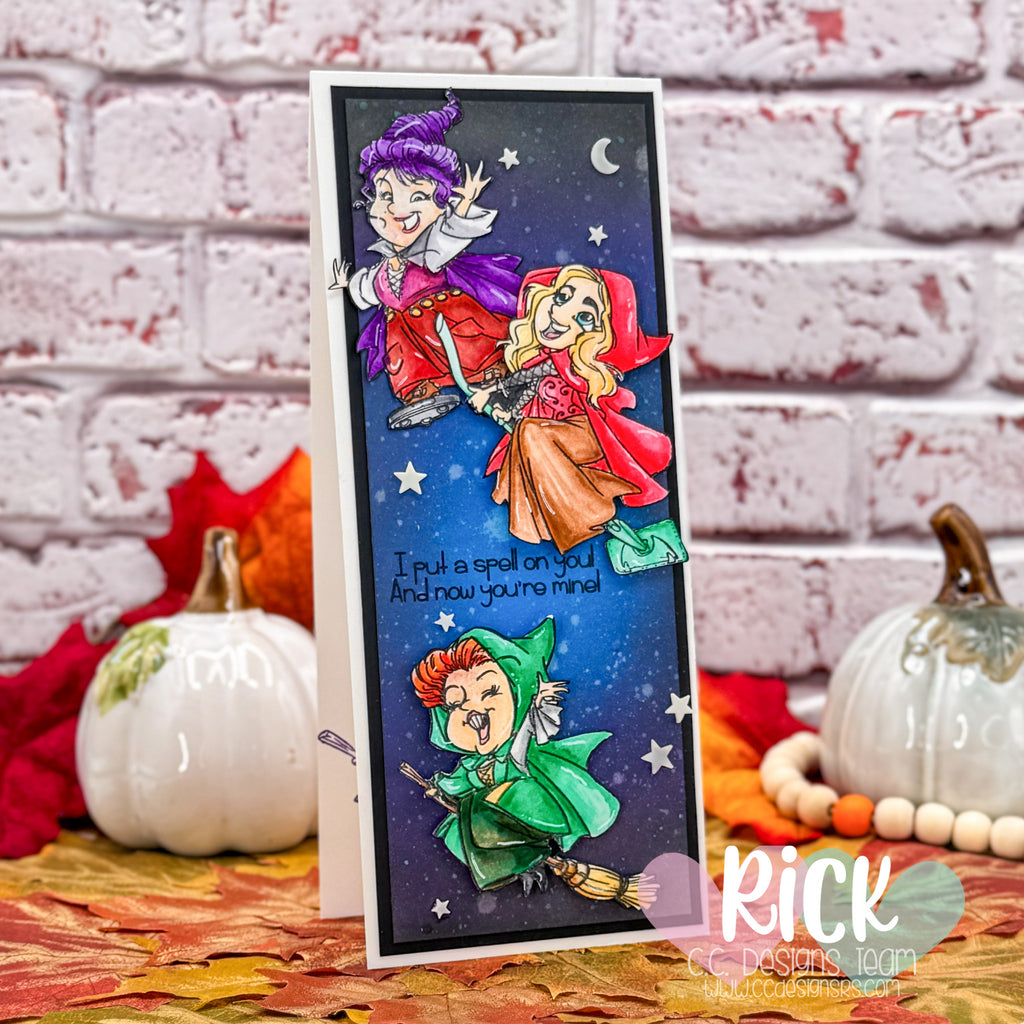 A Spellbinding Slimline Card with the We Fly Stamp Set