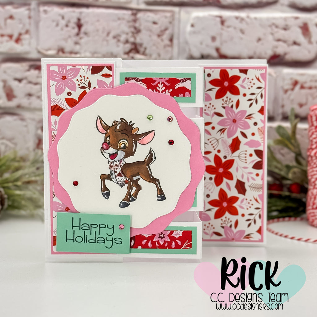 Quadruple Z-Fold Magic with the Red Nose Stamp Set