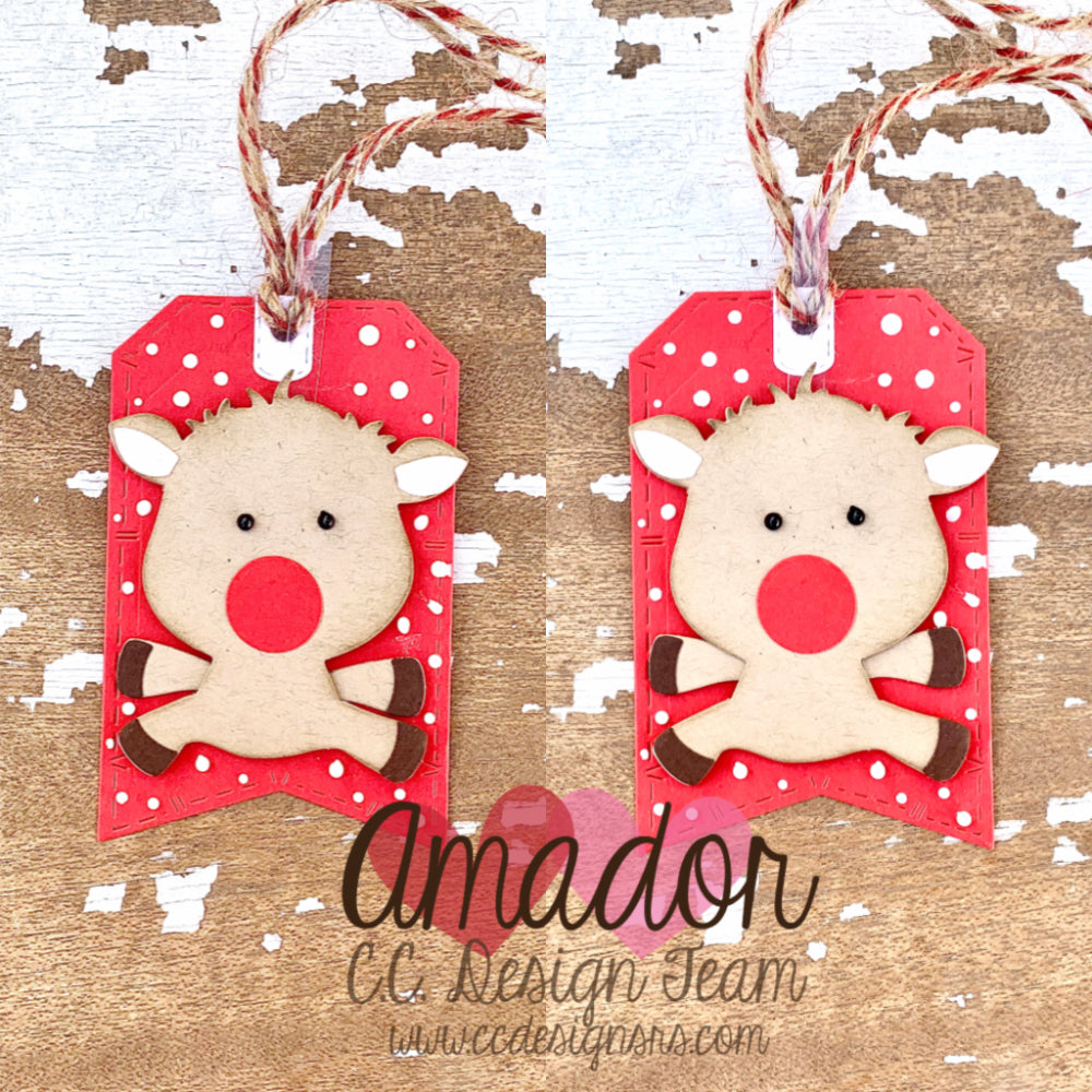 Build A Moving Reindeer Tag Ornament