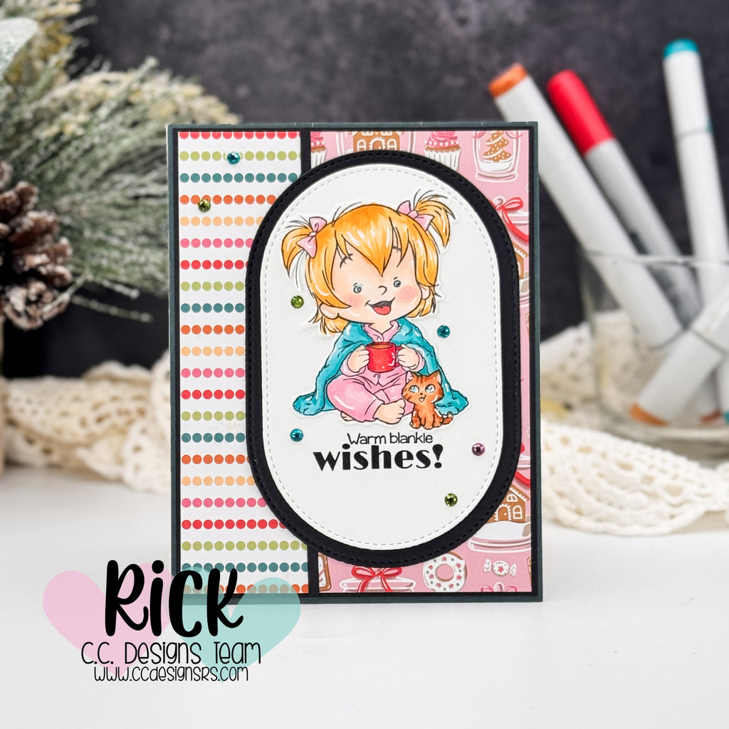 Warm Wishes Clean & Layered Card: Stamping, Copic Coloring, and Smart Paper Pairings