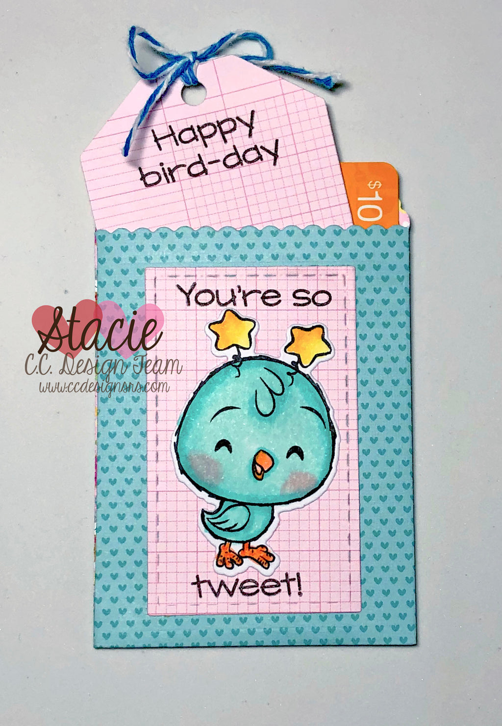 Cute Birds Gift Card Holder