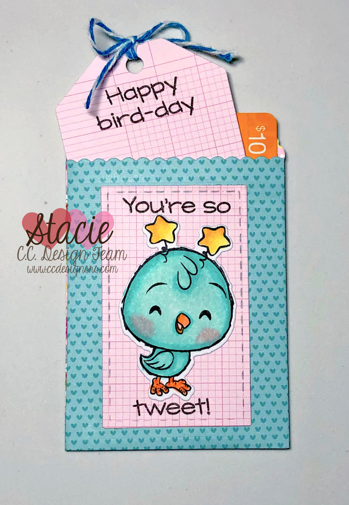 Cute Birds Gift Card Holder