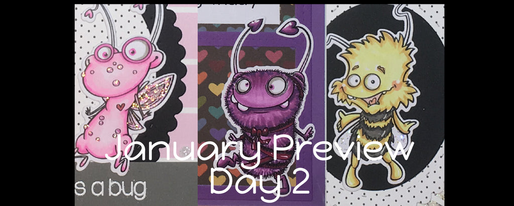 January Preview Day 2: Cutie Bugs Clear Stamps