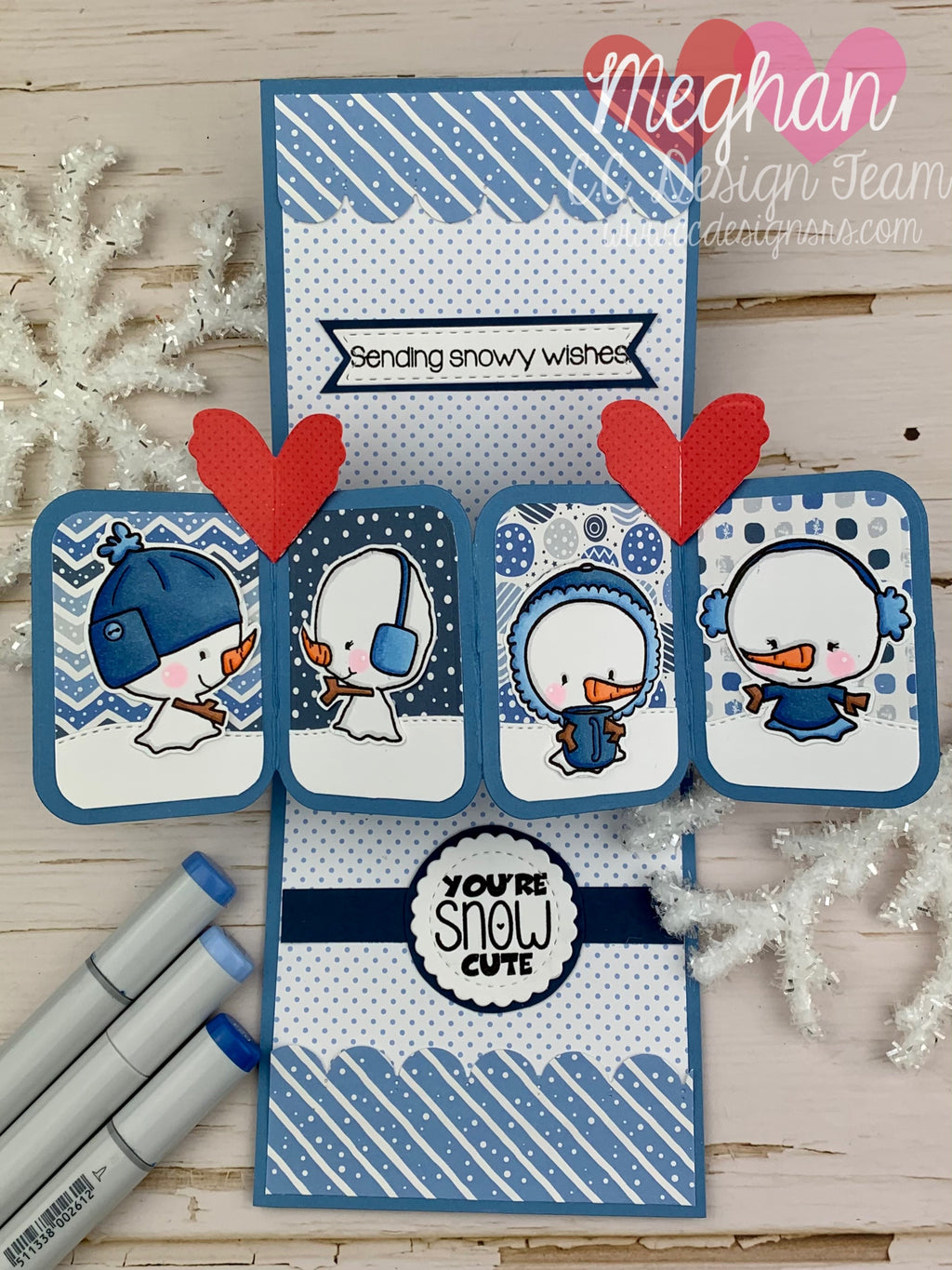 Snow Peeps Pop Up Panel Card! Happy December Release Day!