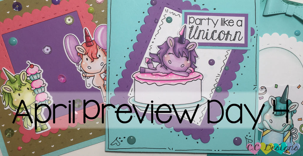 April Preview Day 4: Party Unicorns Stamp Set