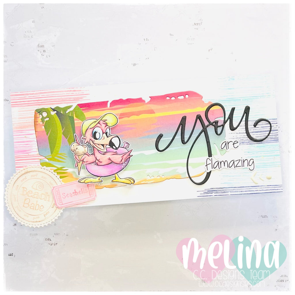 Summer ☀️ Time Joy with C.C. Designs cute 🦩 FLAMingos 🦩