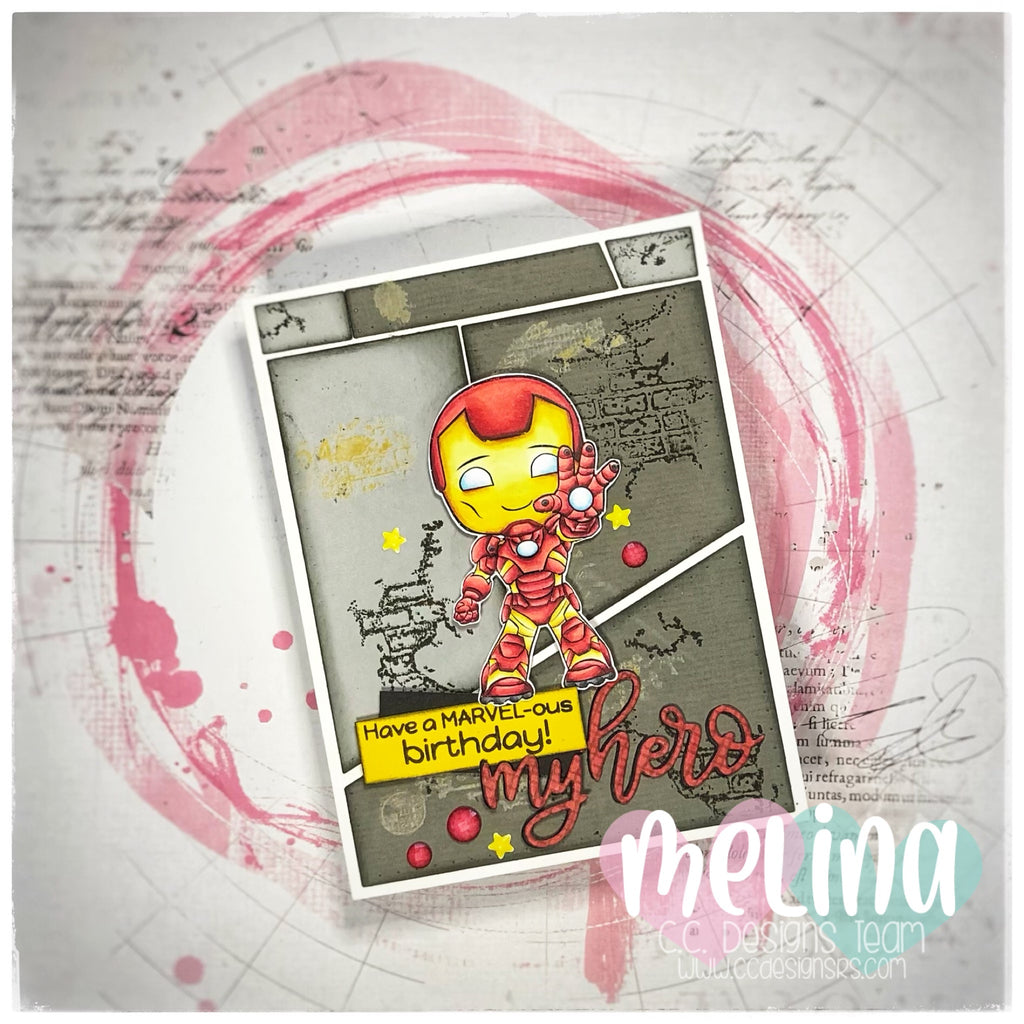 Iron Man sending Marvelous Birthday Wishes - C.C. Designs