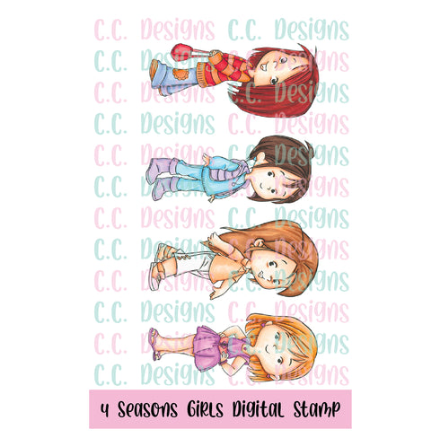 4 Seasons Girls DIGITAL STAMP
