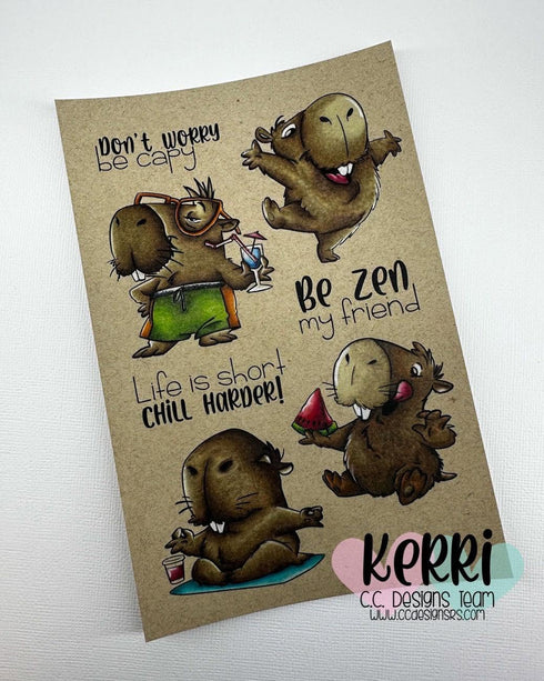 Capybara Clear Stamp Set
