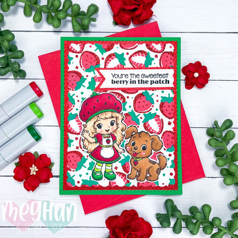 !New Strawberry Delight Clear Stamp Set