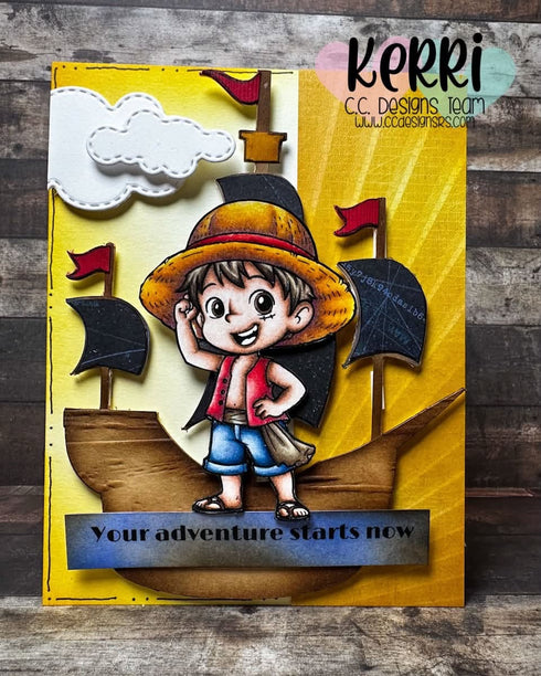 !New One Pirate Clear Stamp Set