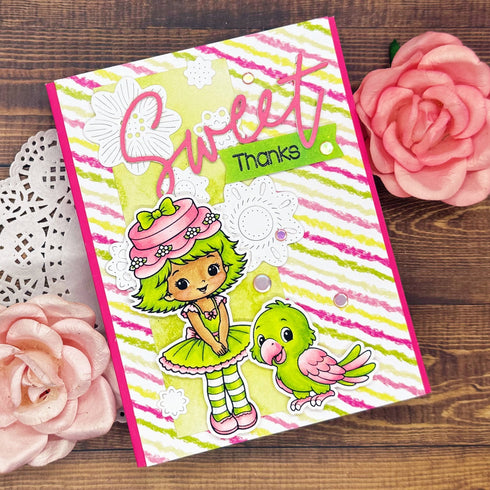 !New Apricot Lime Clear Stamp Set