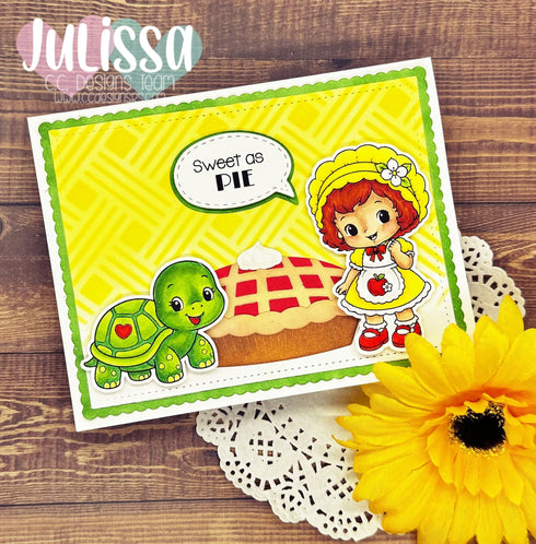 !New Apple Purple Clear Stamp Set