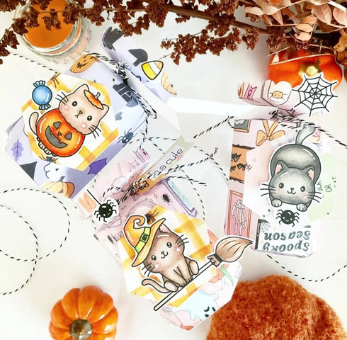 Cat Halloween Clear Stamp Set