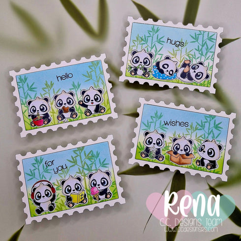 Pocket Panda Clear Stamp Set