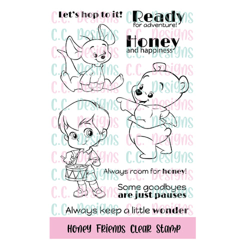!New Honey Friends Clear Stamp Set
