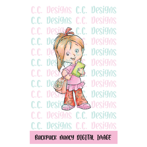Backpack Nancy DIGITAL STAMP