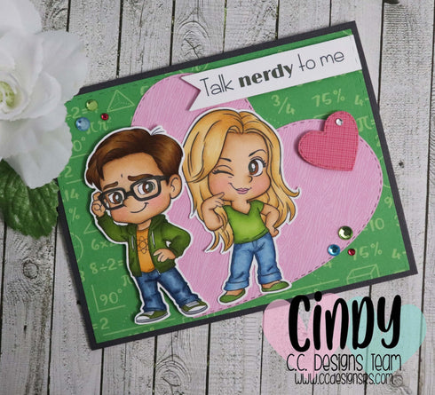!New Beauty & The Nerd Stamp Set