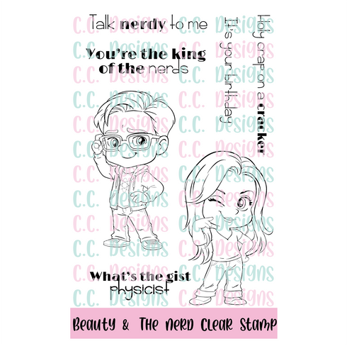 !New Beauty & The Nerd Stamp Set