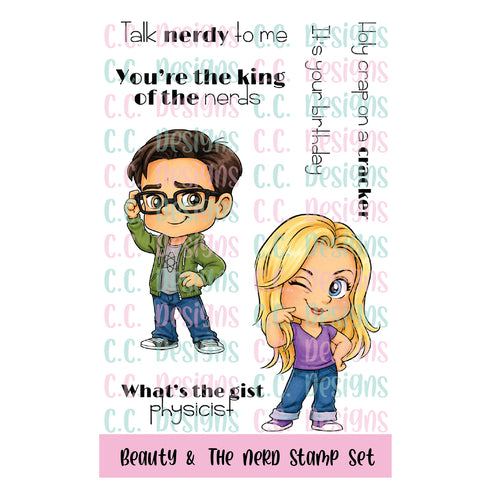 Beauty & The Nerd Stamp Set