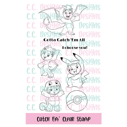 Catch Em' Clear Stamp Set