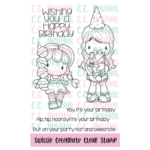 Celebrate Swissies Clear Stamp Set