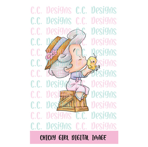 Chicky Girl DIGITAL STAMP