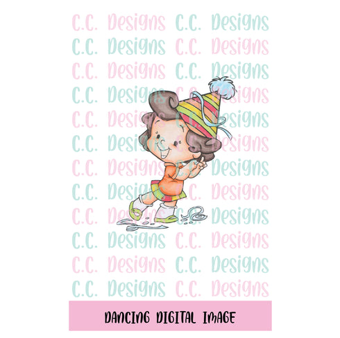 Dancing DIGITAL STAMP