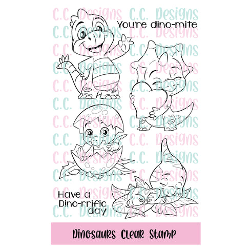 Dinosaurs Clear Stamp Set