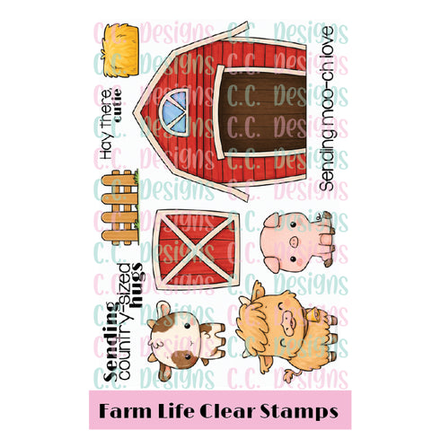!New Farm Life Clear Stamp Set