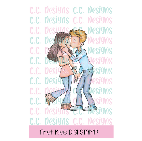 First Kiss DIGITAL STAMP