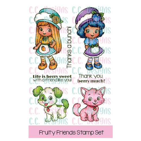 !New Fruity Friends Clear Stamp Set