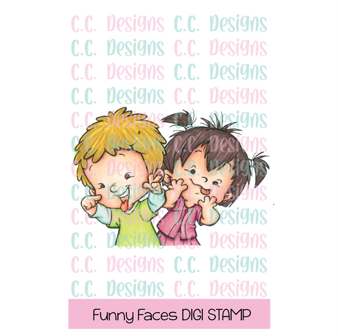 Funny Face DIGITAL STAMP