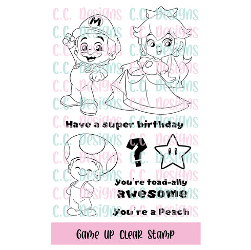 Game Up Clear Stamp Set