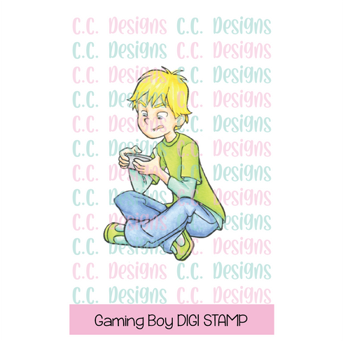 Gaming Boy DIGITAL STAMP