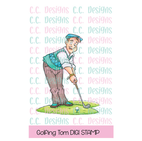 Golfing Tom DIGITAL STAMP