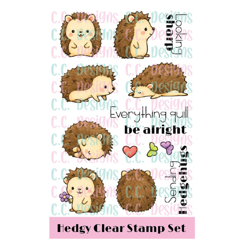 Little Hedgy Clear Stamp Set