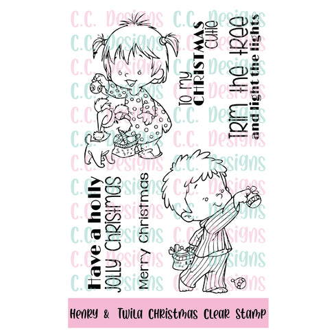 !NEW Henry & Twila Christmas Stamp Set
